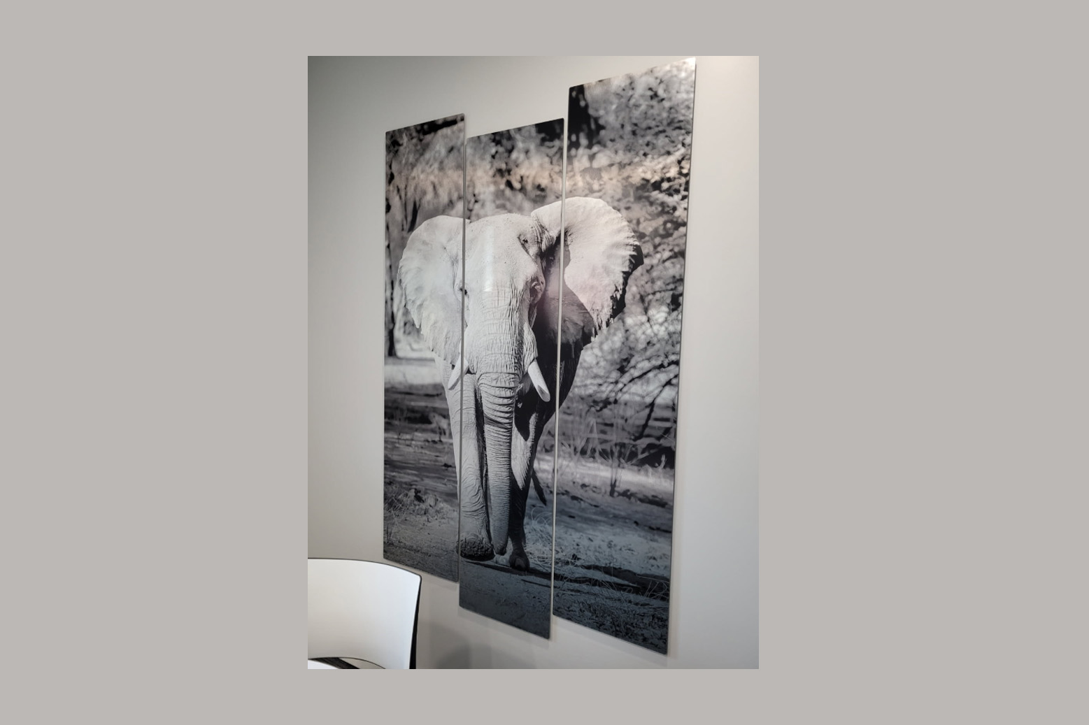 Brushed Aluminum Sign